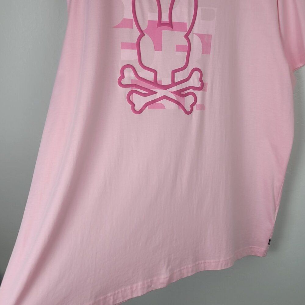 Psycho Bunny Size 4XL Pima Cotton T-Shirt Graphic Tee Short Sleeve Pink - Picture 5 of 16